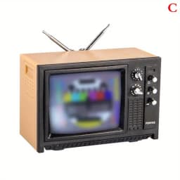 DollHouse Mini Retro TV Toy Ornaments Miniature Simulation Furniture for Living Room Decoration