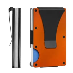 Aluminum Alloy Card Holder Ultra Thin RFID Blocking Metal Wallet Anti Theft Credit Card Clip Portable Business Storage Case