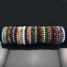 Chakra Quartz Crystal Agate Bracelet Men 8mm Natural Stone Lava Tiger Eye Black Onyx Healing Beaded Yoga Bangle Women Jewelry