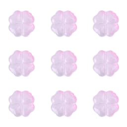 About20Pcs Glass Four Leaf Flower Beads Scattered Beads Handmade DIY Making Couple Bracelets, Necklaces, Earrings, Jewelry Acces
