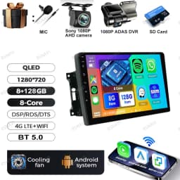 Android 15 Car Radio For Jeep Wrangler 3 JK 2007 - 2018 Head Unit Wireless Carplay Auto GPS QLED DVD Multimedia Navigation BT