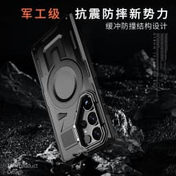 For MagSafe Magnetic Phone Case with Camera Frame Stand For Samsung Galaxy S26 Plus S25 S24 S23 FE S22 Ultra A56 A36 A26 A16 A06