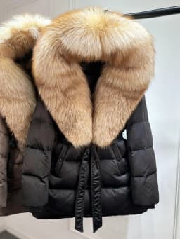 Lagabogy 2025 Top Quality Winter White Goose Down Jacket Women Coat Natural Silver Fox Fur Hooded Thick Female Waterproof Parkas