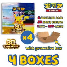 IN STOCK 100% Official Pokemon 30th Celebration Booster Packs FUR Card 30thC Collectible Simplified Chinese PTCG Cards Gifts