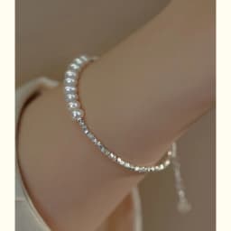 Minar 2026 Summer Colorful Crystal Irregular Pearl Beaded Bracelet for Women Silver Color Beads Coin Elastic Charm Bracelets