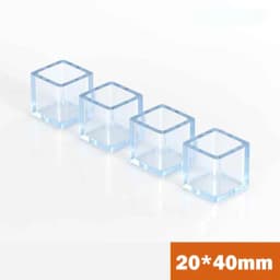 10Pcs Round / Square Rubber Floor Protectors Chair Leg Caps Pads Furniture Feet Non-Slip Covers Leveling Feet Home Decor
