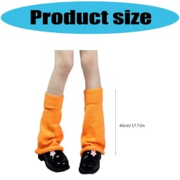 Comfortable Knit Knee Warmer Flared Fall Winter Thermal Wear Easy Care For Women and Girls