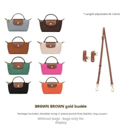 Havredeluxe Suitable for Longchamp mini dumpling bag shoulder strap crossbody strap replacement accessories