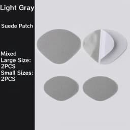 4PCS Self-Adhesive Suede Shoe Repair Patches Cuttable Washable Anti-Wear Fabric Stickers for Shoe Holes