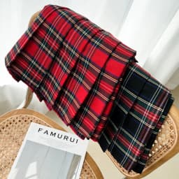High Waist Plaid A-Line Skirt Women's Spring Summer Autumn Winter New Korean Style Student Pleated Skirt Short Pants