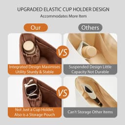 Bag Organizer Insert For City 33 Soft Nylon Durable Fashion Gift Bag Support Storage Inner Modification Bag Accessorie