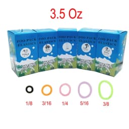 5000pcs/Box Dental Elastics Rubber Bands Zoo Pack Ligature Ties 3.5/ 6.5Oz Orthodontic Materials