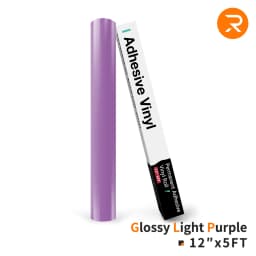HTVRONT 12"X 5ft Permanent Adhesive Vinyl Roll 30x152cm Glossy Self-adhesive Film For Cricut Craft Art Sign Decal Windows Glass