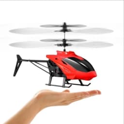 Induction Two-Way RC Helicopter Rechargeable, Anti-Drop Electric Luminous Aircraft Model for Indoor Hover