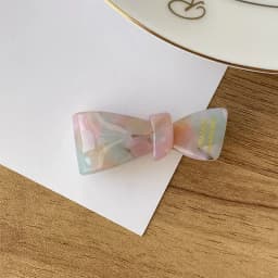 Korea France color small bow bangs clip red duck beak clip side broken hair clip French girl heart