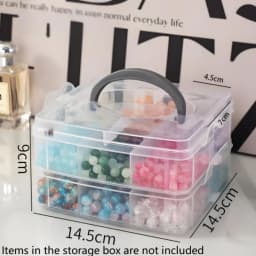 New 3 Tier 18-Grid Transparent Adjustable Stackable Compartment Slot Plastic Storage Box For Organizing Toys Jewelry Accessories
