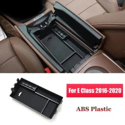 For Mercedes Benz E Class W213 E200 E260 E300 E320 E350 2016-2023 Car Central Armrest Box Storage Box Organizer Card Tray Holder