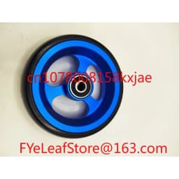 Aluminum Alloy Bearing Hole Diameter 8mm 1 Pair Wheelchair Accessories with Bearings 4-inch Universal Wheel PU Solid Wheel
