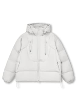Couple's Short Thickened Cotton Jacket Loose Fit Warm Men's Outerwear Korean Style Commute Polyester Fabric Hooded Zipper