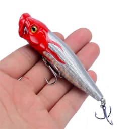 New Arrival 1 Pcs Big Popper Fishing Lures 9.5cm 12g 3d Eyes Bait Topwater Crankbait Wobblers Tackle Isca Poper Japan
