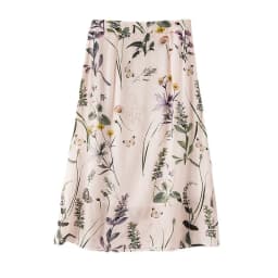 Birdtree Summer Elegant 100% Real Silk Skirt High Waist A-line Vintage Ink Print Invisible Zipper Long Skirts Women B36553QM