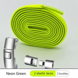 Interlock Buckle Elastic Shoe Laces No Tie Shoelaces for Sneakers Flat Shoelace Kids Adult Elastic Laces One Size Fits All Shoes