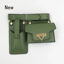 2 Piece Women's Belt Bag Luxury Designer Tactical Waist Bags Female Leather Flap Fanny Pack Shoulder Crossbody Chest Bag Purse