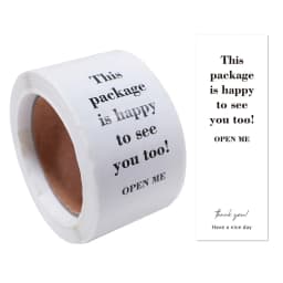 100pcs/Roll Personalized Labels 3*9cm Thank You For Your Purchase Stickers For Small Business Gift Package