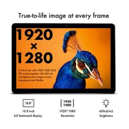 CWI540 10.8 INCH Windows 10 Tablet PC 64-bit Intel Celeron N3450 CPU 4GB RAM 64GB ROM 1920 X 1280 IPS Dual Camera 8000mAh