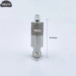 1pcs Pneumatic Stainless Steel Luer Lock Extension Adaptor Metal Threaded Syringe Connectors Male To Female Luer Lock Fitting