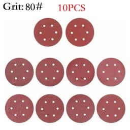 9inch Sandpaper 225mm 6 Hole Sanding Paper 40-2000grit Electric Wall Polisher Furniture Wood Products Grinding Polishing Metal