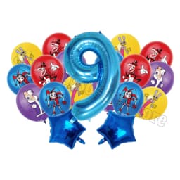 The Amazing Digitals Circus Digit 1-9 Balloons Kids Kawaii Birthday Decoration Baby Shower Gender Reveal Party Supplies Gift New