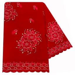 High Quality 100% Cotton Fabric Rayon Cotton Thread Eembroidered Scarf African Women Hijab Muslim Scarf Dubai Excellent Style