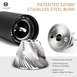 TIMEMORE C3 ESP PRO Coffee Grinder Foldable Handle Adjustable Grind Setting for Espresso to French Press Manual Coffee Grinder