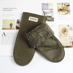 New Winter Warm Women's Sheepskin Gloves Thickened Wool Lined Solid Finger Leather Gloves