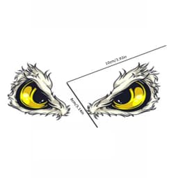 Car Safety Reflective Eyes Sticker 3D Long Lasting Car Decoration Funny Stickers Night Driving for Car Bike Helmet