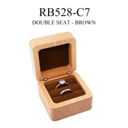 Walnut Wooden Ring Box for Proposal Blank Wood Earring Rings Jewelry Boxs Engagement Ring Box Wedding Ring Box Anniversary Gifts