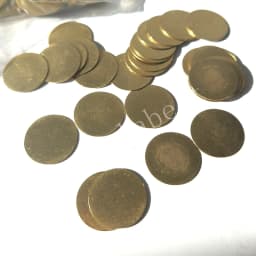 50pcs Raw Brass Blank Round Tags Flat Metal Discs DIY Earring Necklace Pendant Jewelry Making Supplies Hand Stamping Blank
