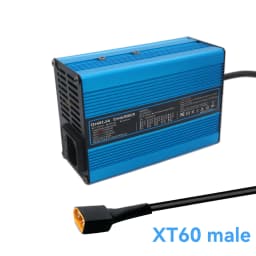 16.8V 10A Charger Smart Aluminum Shell Is Suitable For Lithium Ion Battery 4S 14.8V Blue