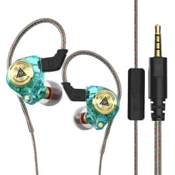 QKZ AK3 FiLe Wired Earphone with Microphone HiFi Music Monitor Bass Headphones Noise Cancelling Headset For Sport Gaming Earbuds