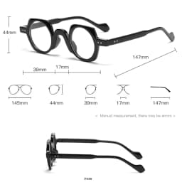 JNPCXI New Arrival Retro Round Punk Glasses for Men Clear Lens Fashion Glasses Frame Women Vintage Hexagon Decoration Male