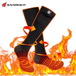 Savior Heat Battery Electric Heated Socks For Men Winter Warm Outdoor Sports Rechargeable Thermal Socks Foot Women For Cycling