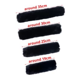 New 1 Pc Plush Fur Furry Bag Strap Covers Sleeves with Loop Fastener Cover for Bag Handles Replacements Accessories