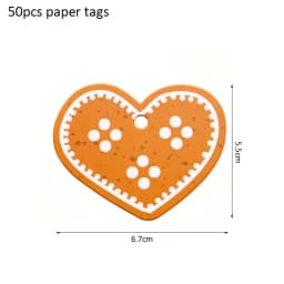 50pcs Merry Christmas Tags Kraft Paper Card Gift Label Tag DIY Hang Tags Gift Wrapping Decor Gift Card Christmas Party Supplies