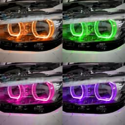 Yellow LED Angel Eyes DRL Chips Board For 2015-2019 BMW 1 Series F20 F21 LCI LED Headlight Daytime Running Light Amber Blue Red