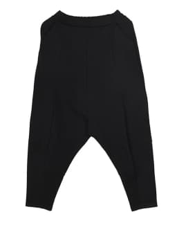 [EAM] High Elastic Waist Black Pocket Thick Patchwork  Harem Pants New Trousers Women Fashion Tide Spring Autumn 2026 SA155