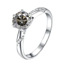 JoyceJelly S925 Ring With 1CT D Color Moissanite Diamond Female Classical Sterling Silver 925 Jewelry For Wedding Engagement