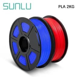 SUNLU 2KG 3D PLA/PETG/PLA PLUS/Clear Filament 1.75mm 2Roll 1KG 3D Printer Neatly Wound Filament for 3D Printer & 3D Pen