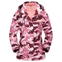 TACVASEN Womens 3 in 1 Winter Fleece Jacket Waterproof Ski Snowboard Jackets Work Rain Coat Outdoor Windbreaker Female Parka