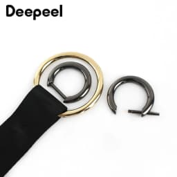 5Pcs Deepeel 20/30mm Metal D Ring Buckles Removable Screw Bag Chain Hang Clasp DIY Luggage Hardware Decoration Accessories F1-21